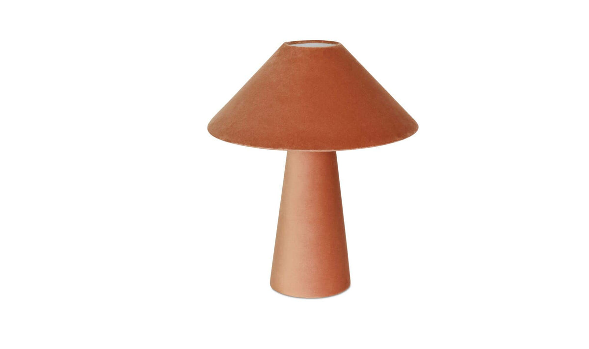 Nori Table Lamp Heritage Pink Velvet by Moe's Home Collection - view 2