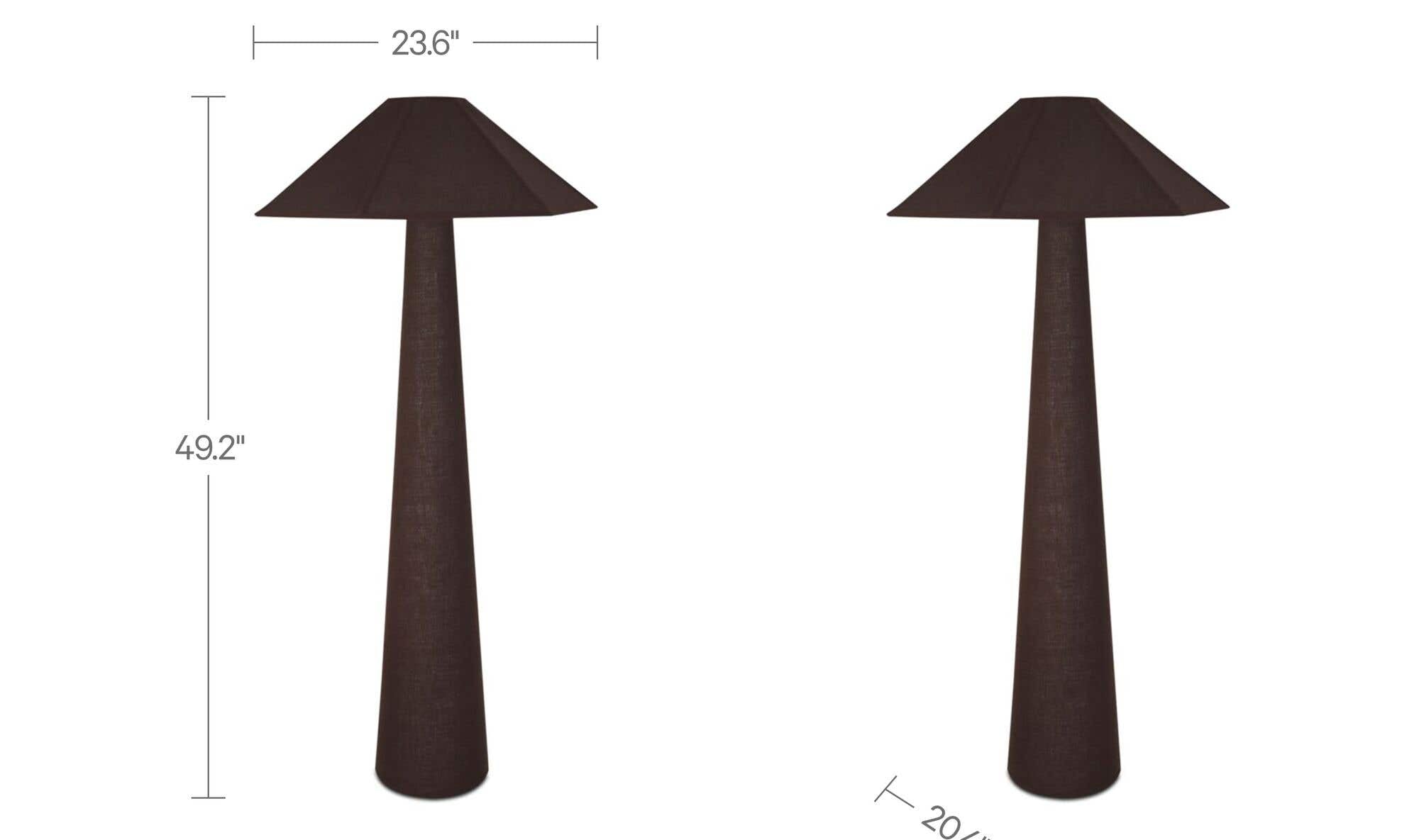 Gigi Floor Lamp Dark Brown by Moe's Home Collection - view 6