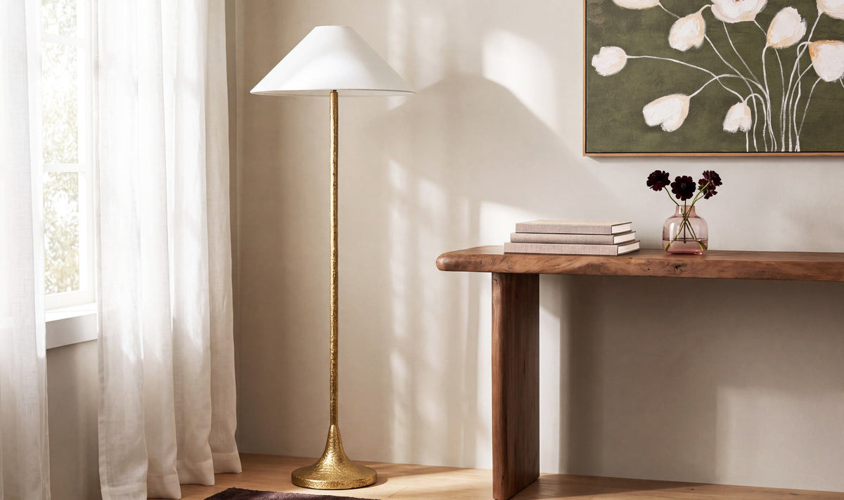 Lavinia Floor Lamp Aged Brass by Moe's Home Collection - view 3