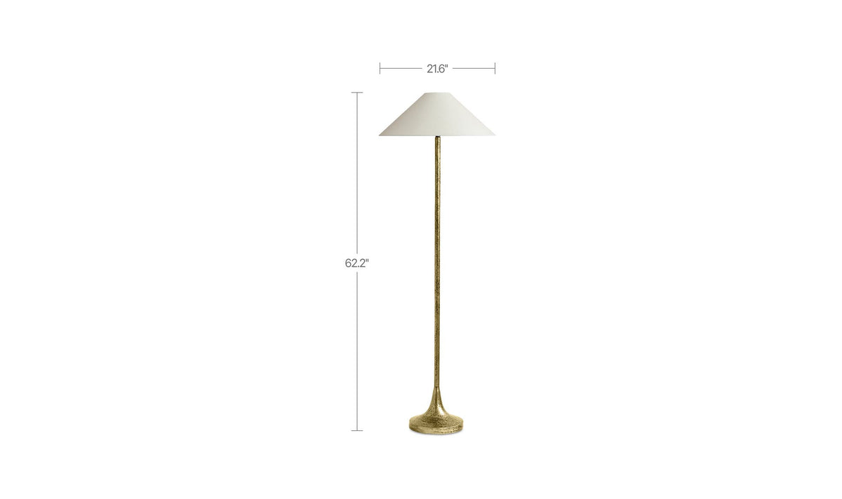 Lavinia Floor Lamp Aged Brass by Moe's Home Collection - view 10