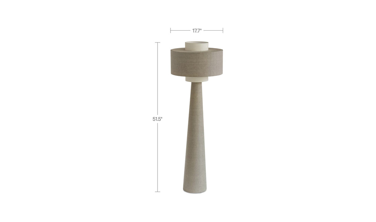 Tess Floor Lamp Oat by Moe's Home Collection - view 10
