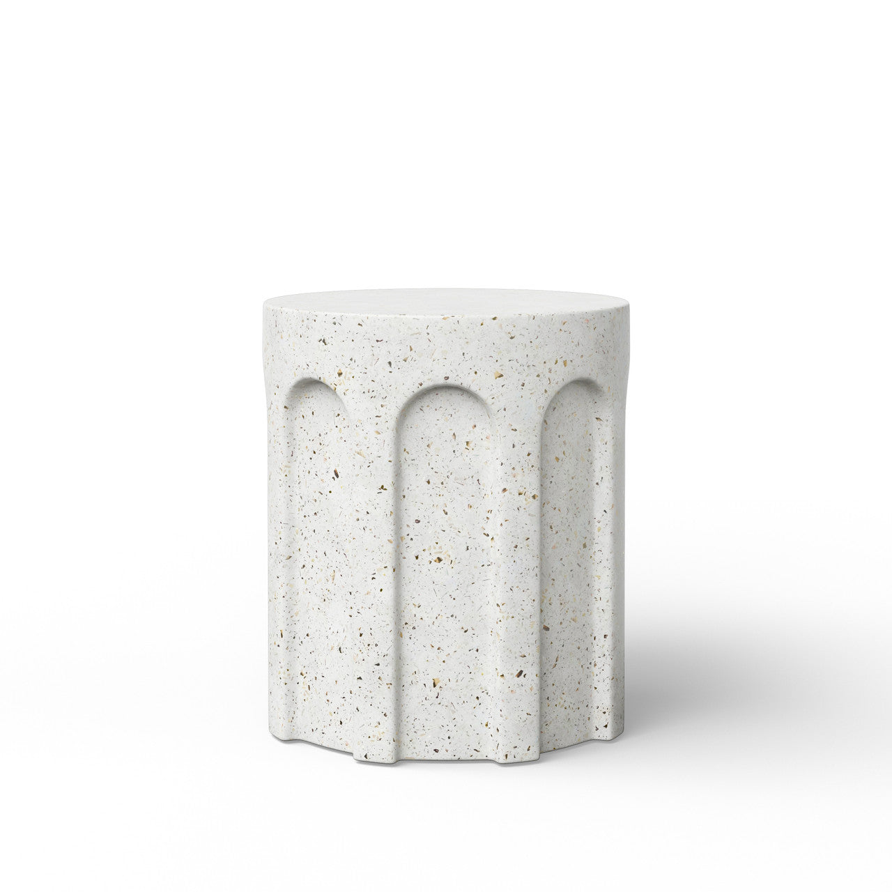 Mixx - Atlas Stool - Ivory Terrazzo