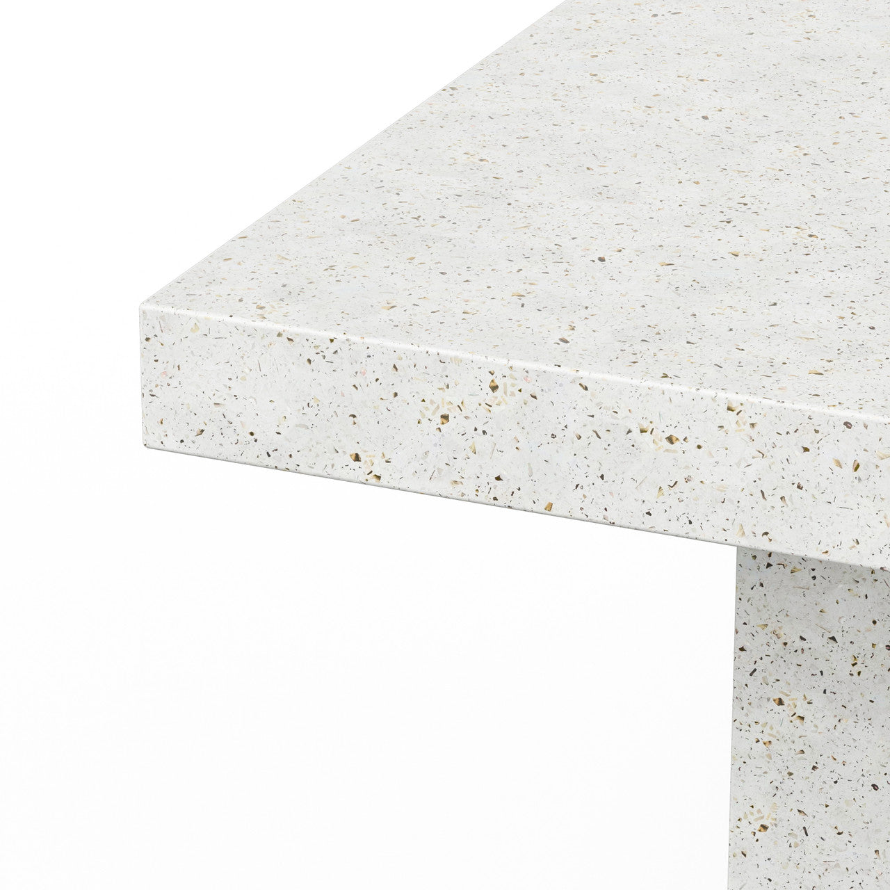 Mixx - Elcor - Counter Height Dining Table - 39.25" x 82.75" - Ivory Terrazzo