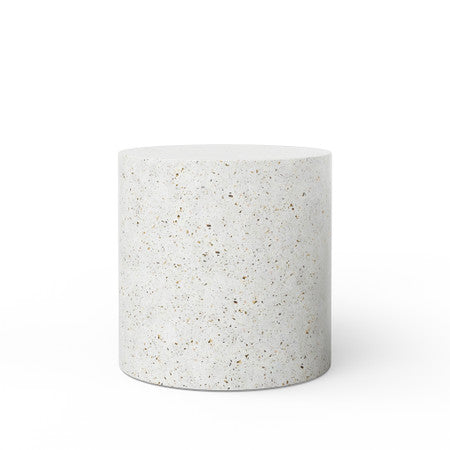 Mixx Una 20" Pedestal - Ivory Terrazzo