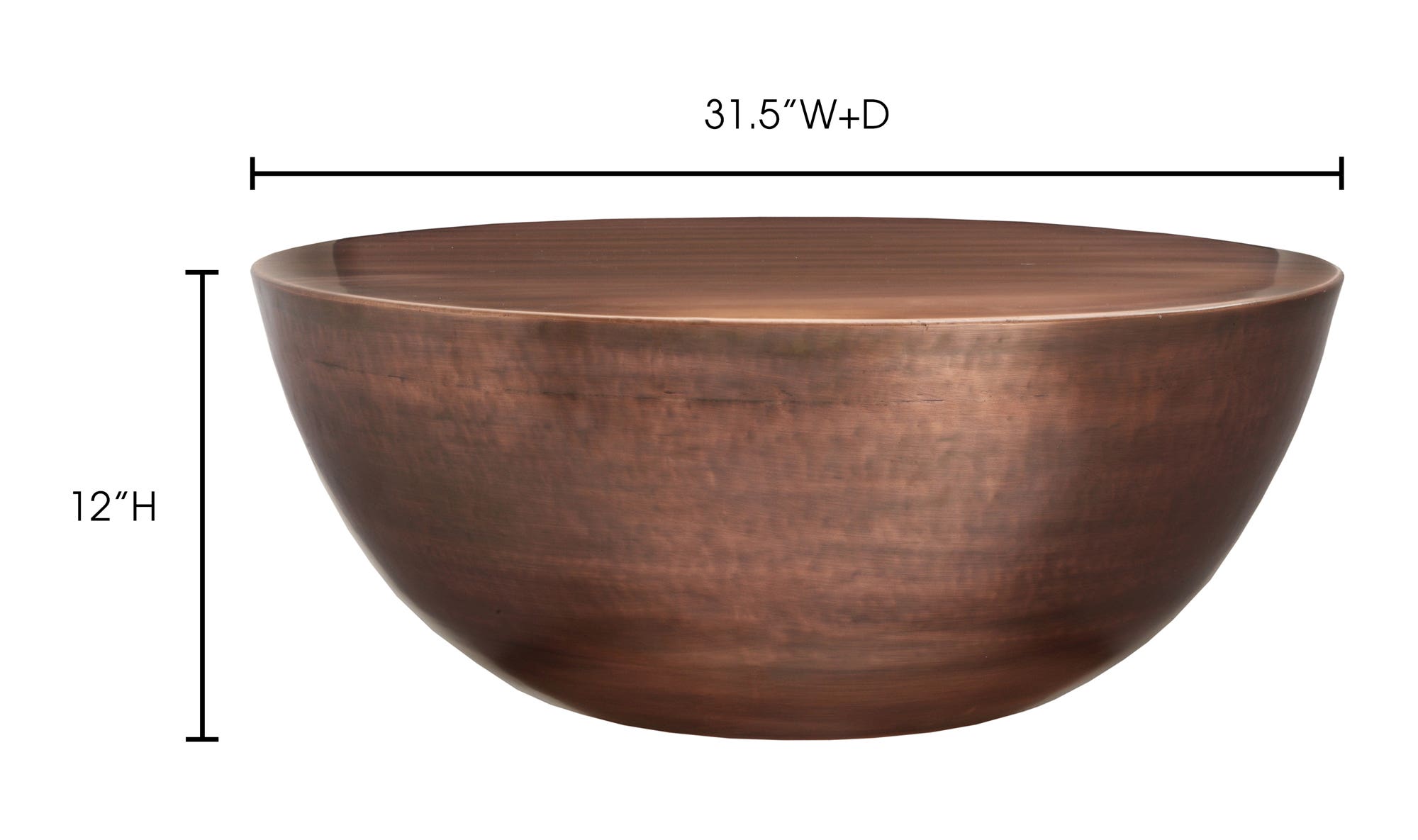 Conga Coffee Table Copper by Moe's Home Collection - view 10