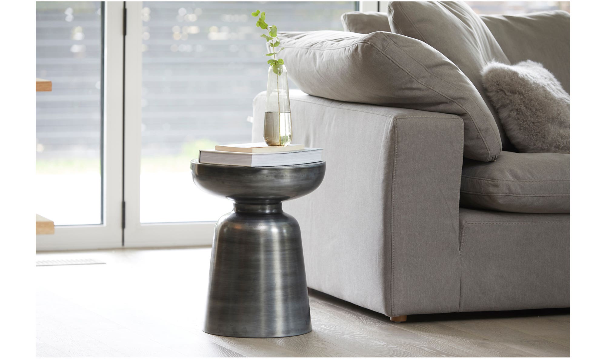 Arthur Accent Table Antique Nickel by Moe's Home Collection - view 6
