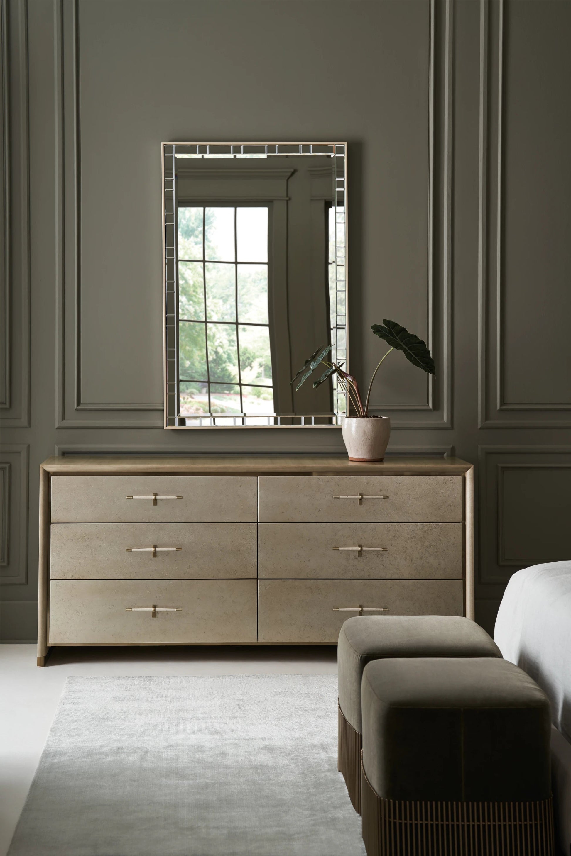 Hang Up Dresser Brushed Gold 70" by Caracole - view 5
