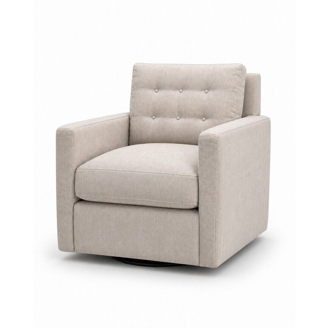 Oxford Swivel Chair in Lambert Fog