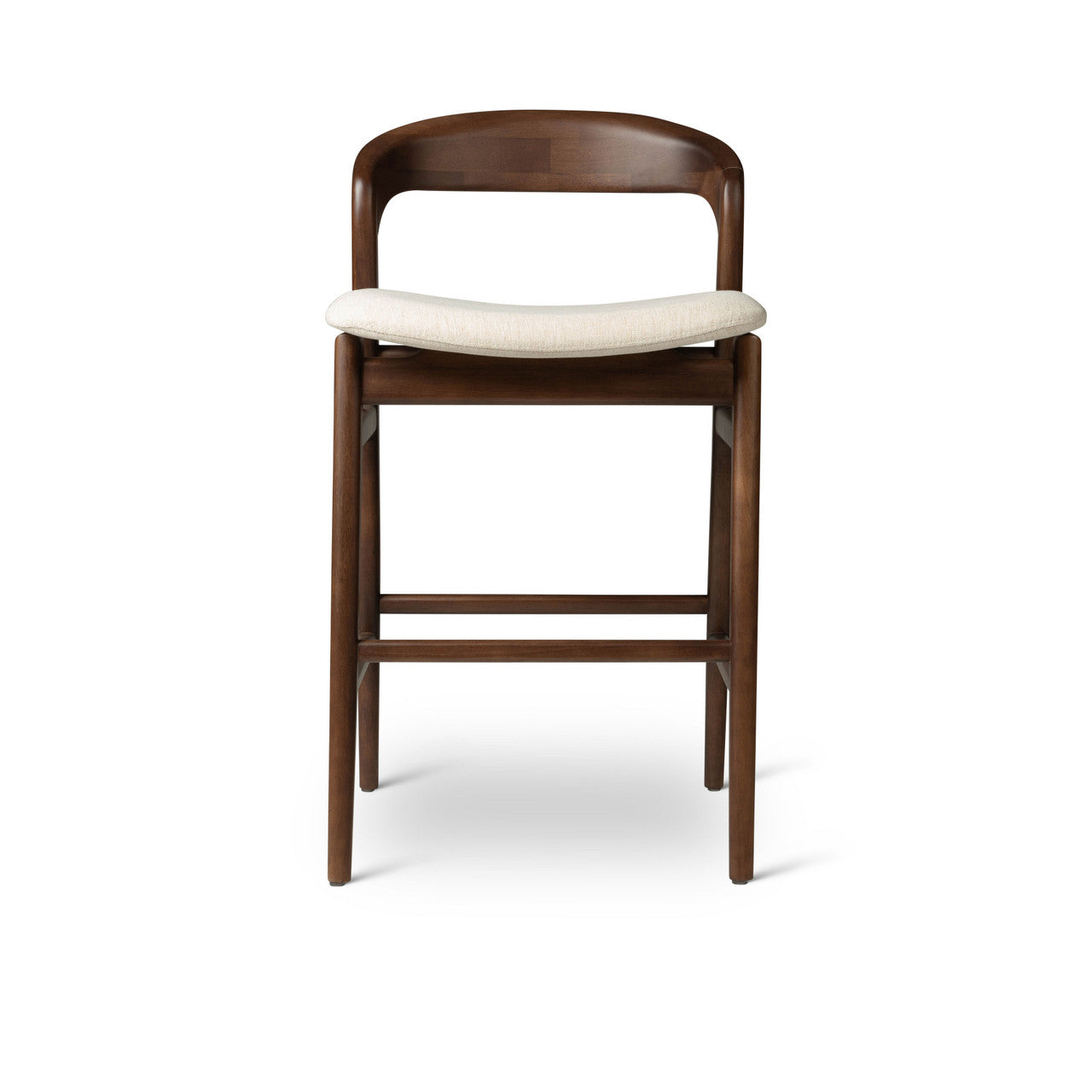 Modern Brazilian - Velma - Counter Stool - Medley Ivory Seat - Nogal Frame