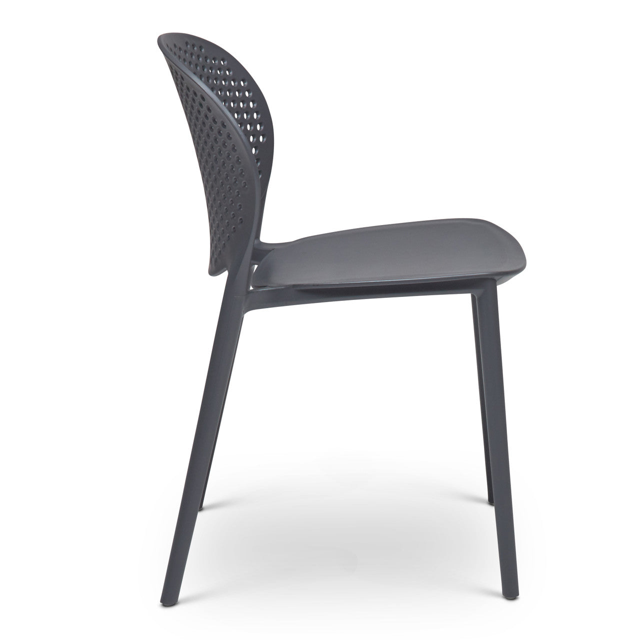 Metro - Bailey Side Chair - Set of 4 - Black Grey Seat