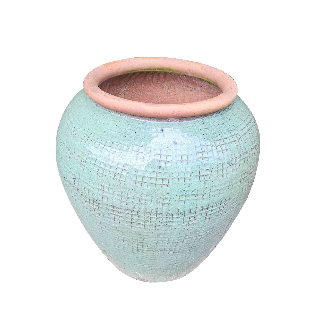 Large Glazed Handmade Pot 24"