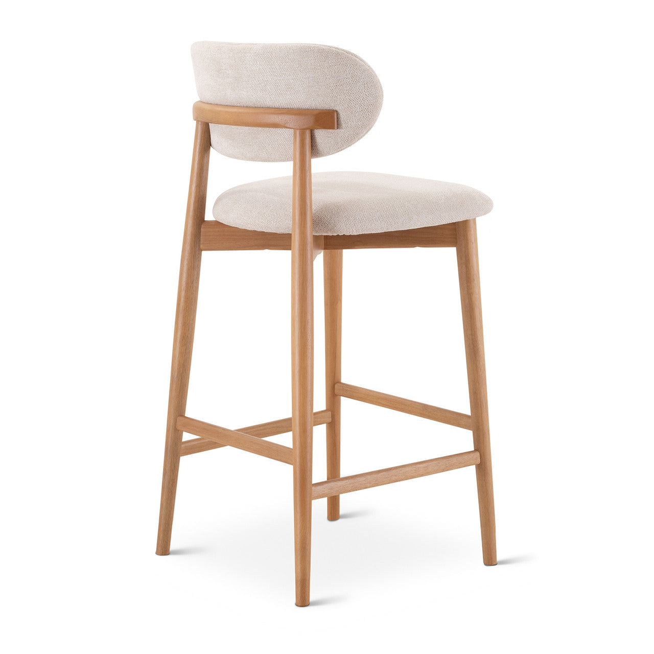 Lucia Bar Stool - Harvest Natural Seat - Domasco Frame