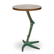 Elements - Pavo End Table - Antique Brass