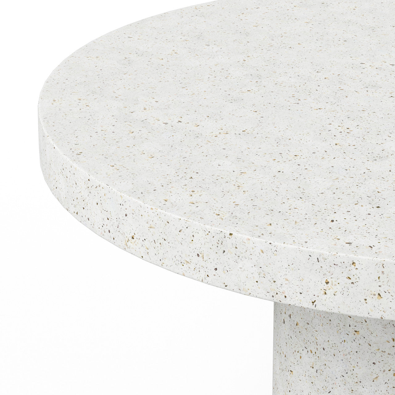 Mixx - Circa - Bar Height Dining Table - 60"Dia. - Ivory Terrazzo
