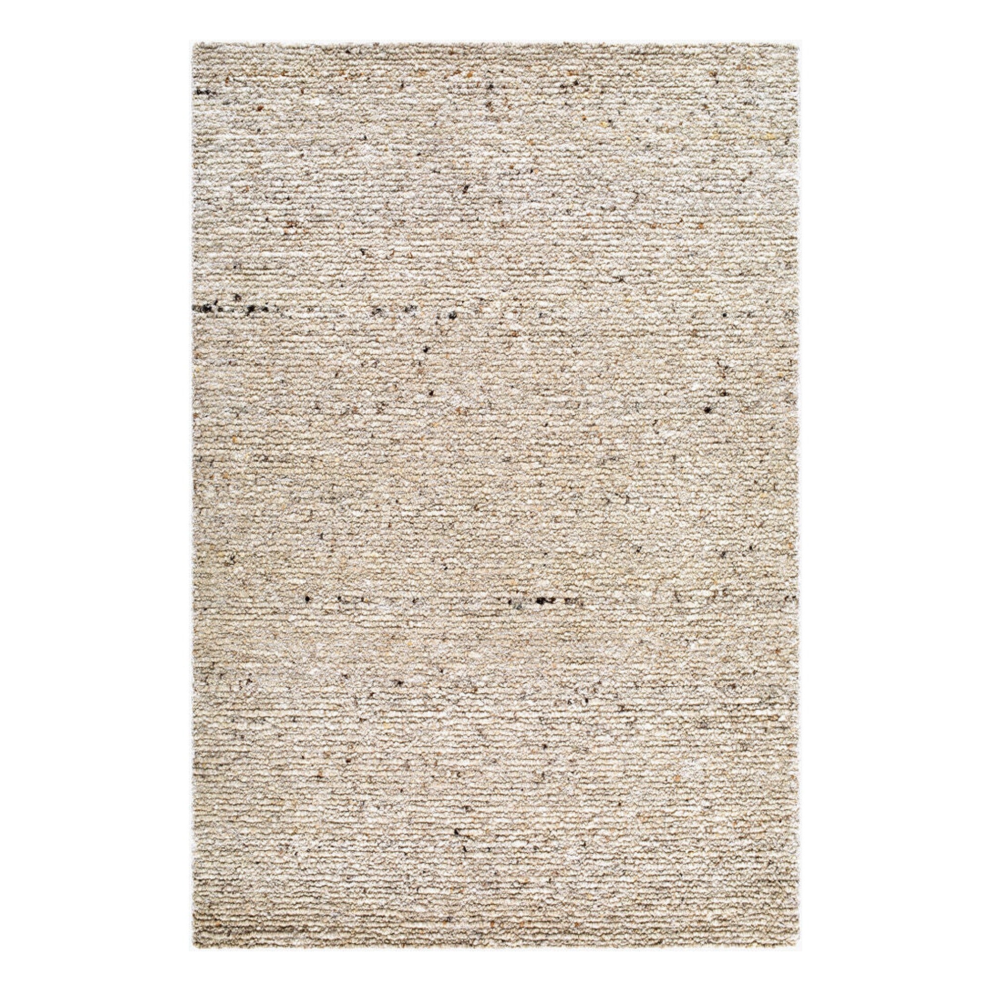 Passion Cream/White Handmade Rug - 3' x 10'
