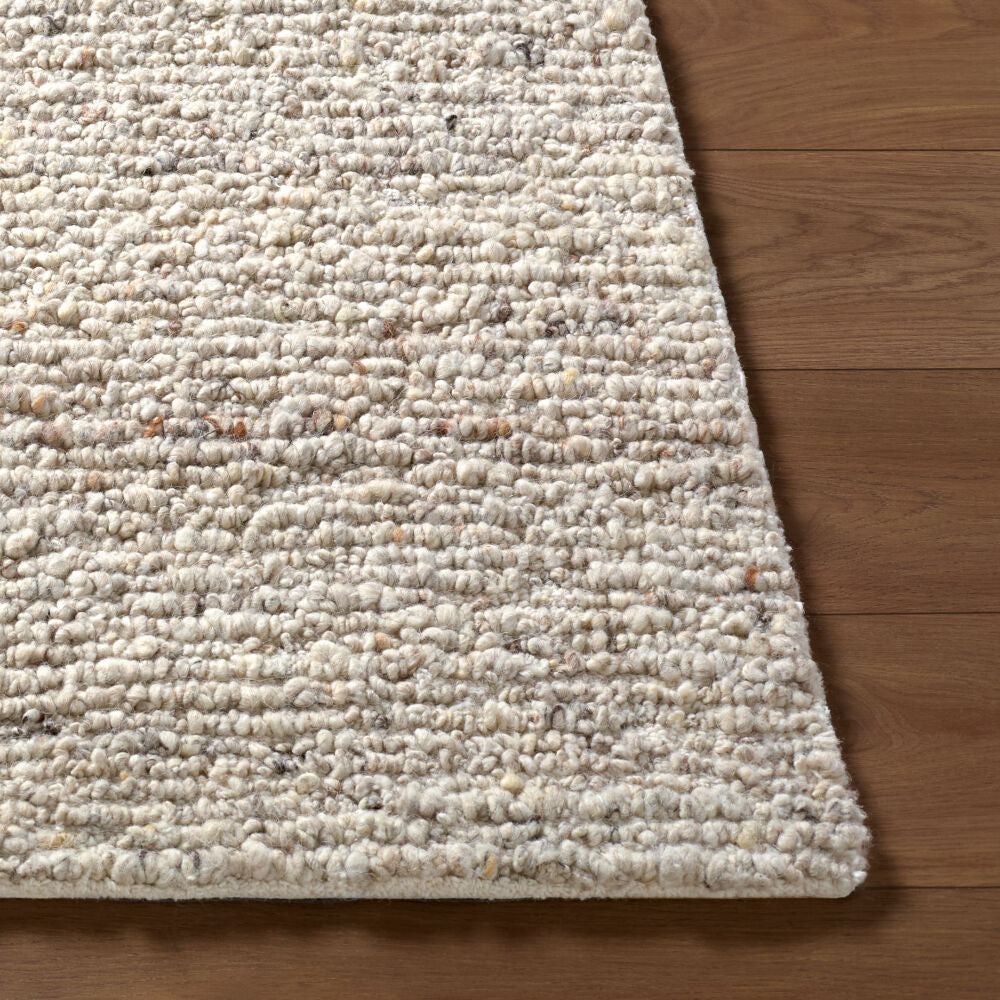 Passion Cream/White Handmade Rug - front