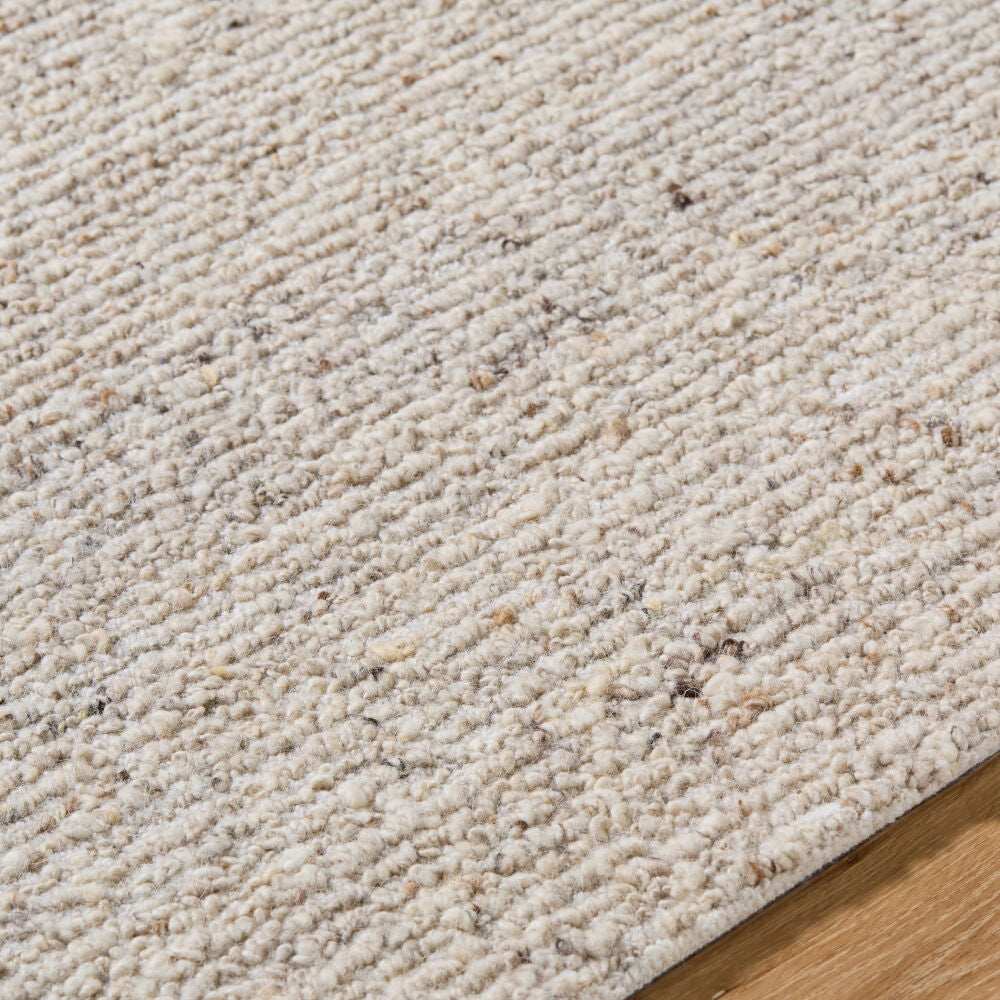 Passion Cream/White Handmade Rug - texture