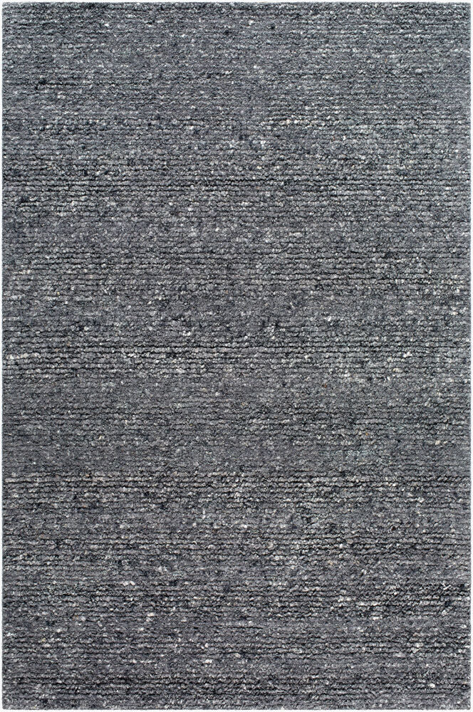 Passion Charcoal/Light Gray Handmade Rug - 3' x 10'