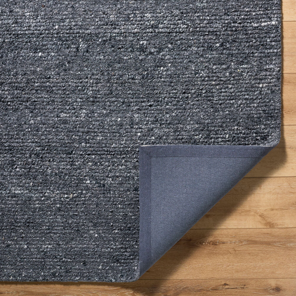 Passion Charcoal/Light Gray Handmade Rug - fold