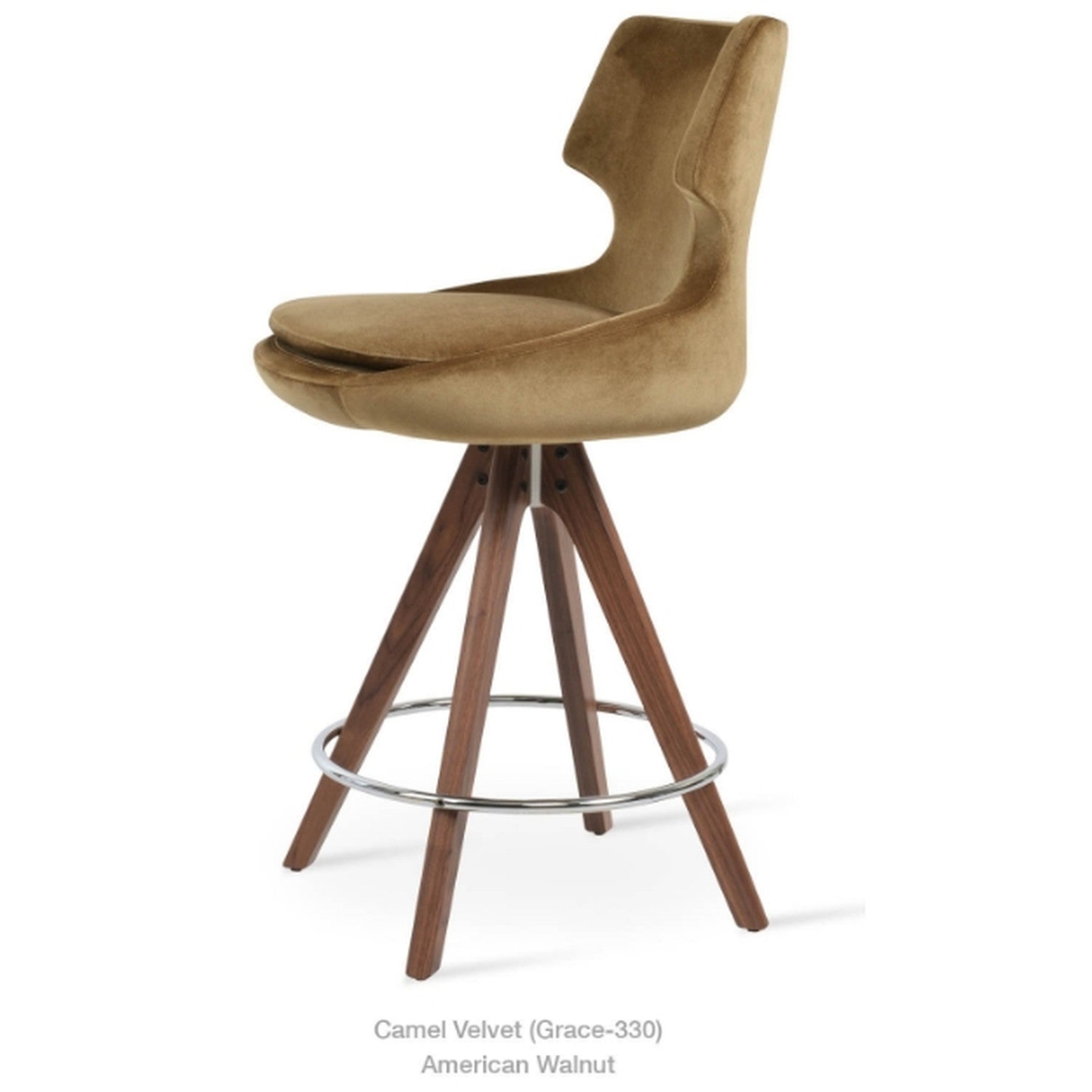 PATARA PYRAMID BAR STOOL | SohoConcept tight square image