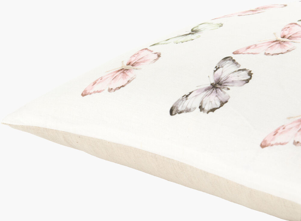 Painterly Butterfly Accent Pillow - corner