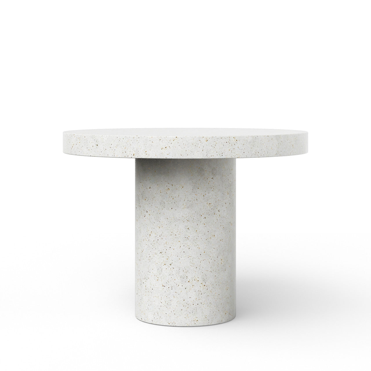 Mixx - Circa - Counter Height Dining Table - 47.25"Dia. - Ivory Terrazzo