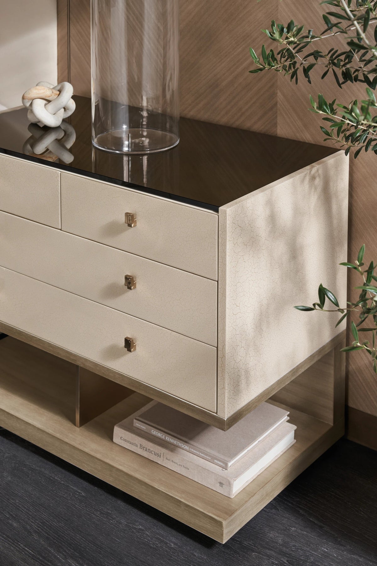 Odyssey Dry Martini Nightstand 34" by Caracole - view 3