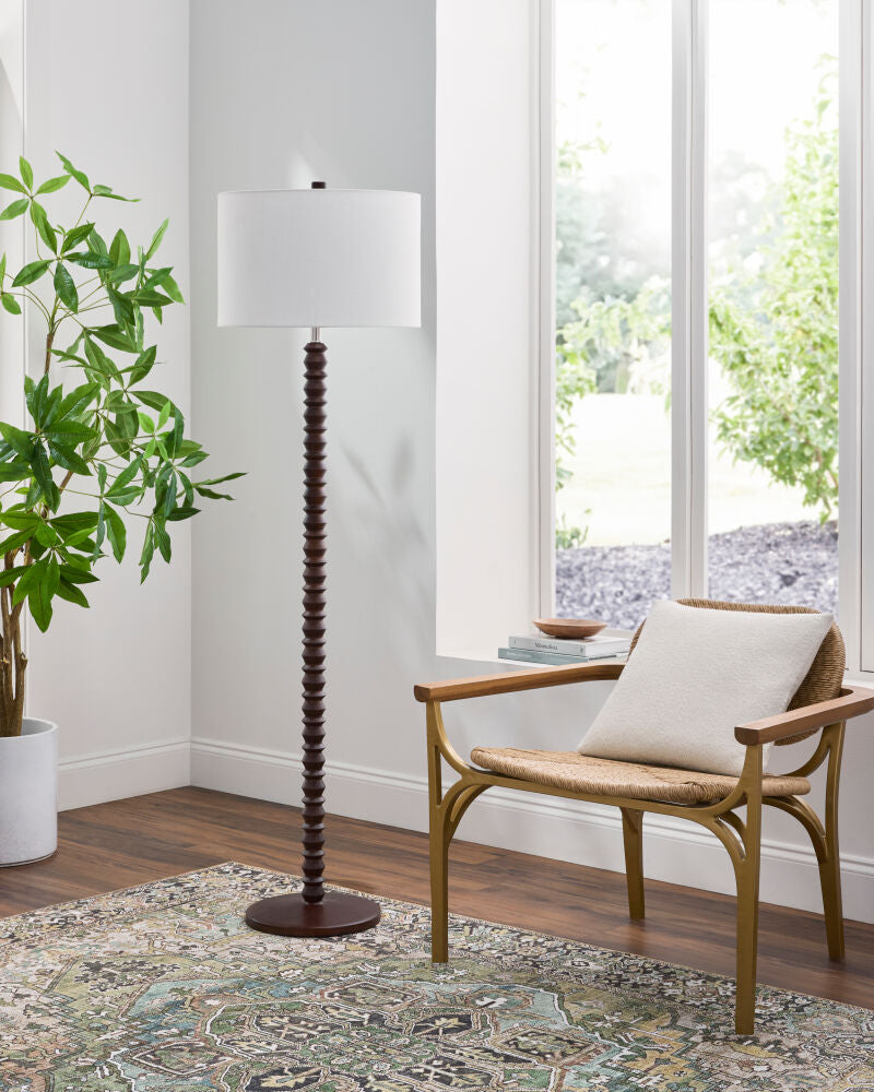 Padauk Accent Floor Lamp PDK-003 - styleshot