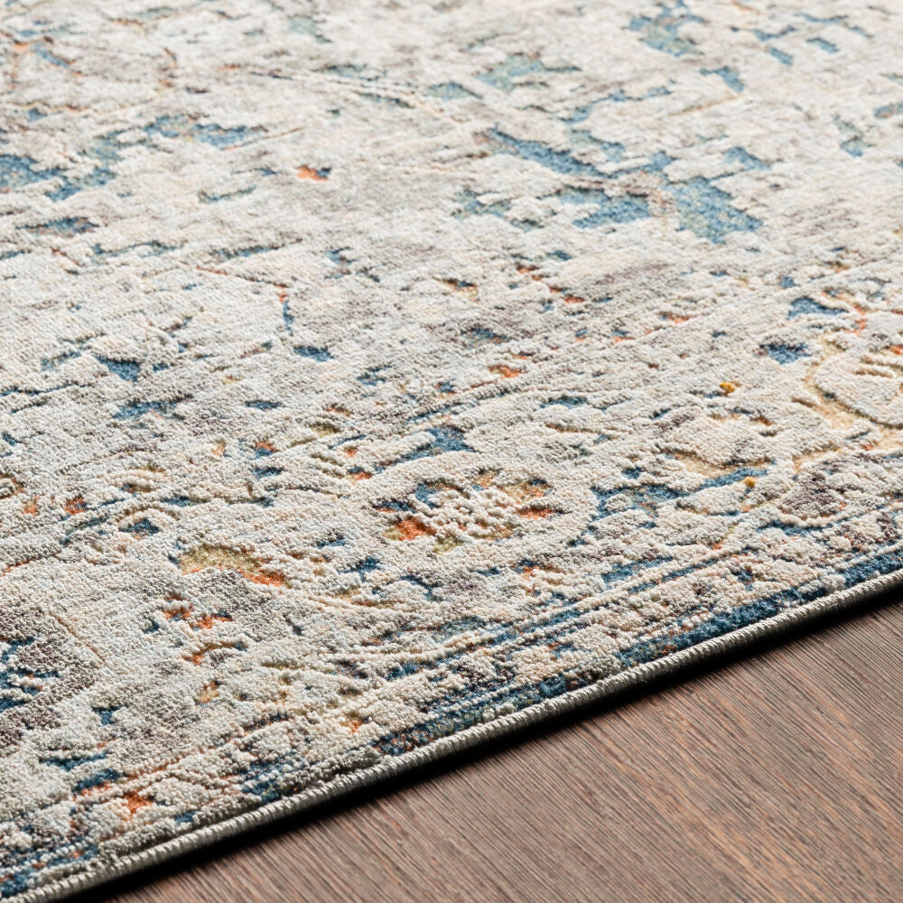 Presidential Blue/Wheat Machine Woven Rug PDT-2300 - texture