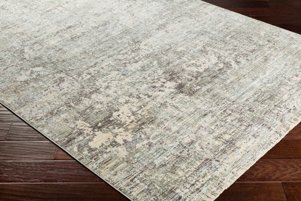 Presidential Blue/Wheat Machine Woven Rug PDT-2303 - corner