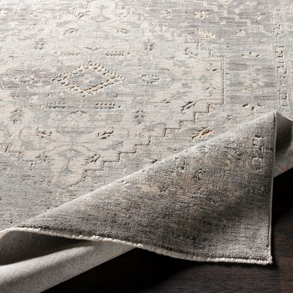 Presidential Blue/Wheat Machine Woven Rug PDT-2311 - fold