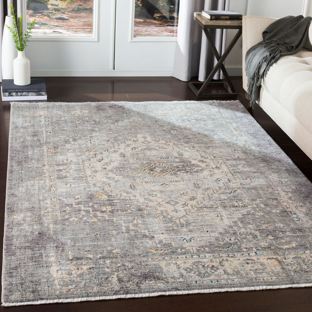 Presidential Blue/Wheat Machine Woven Rug PDT-2311 - roomscene