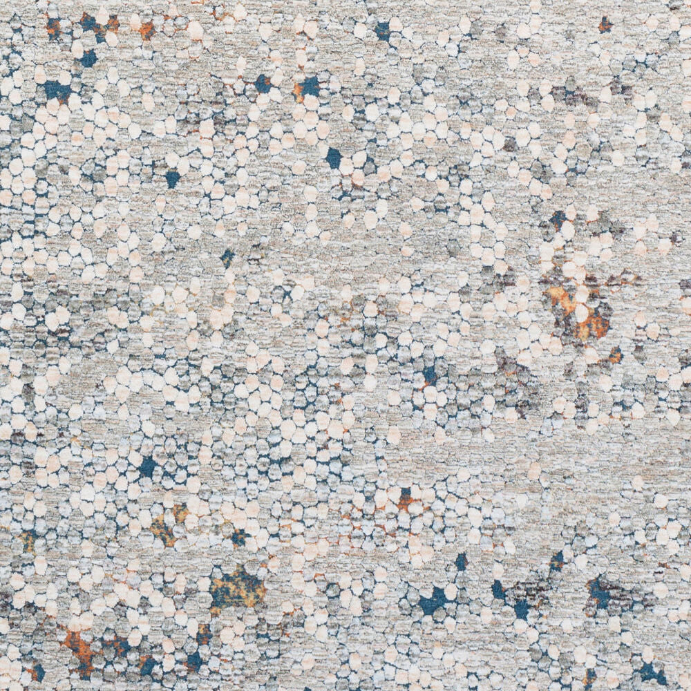 Presidential Deep Teal/Wheat Machine Woven Rug - swatch