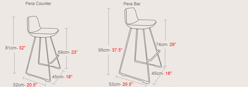 Pera Wire Bar Stool