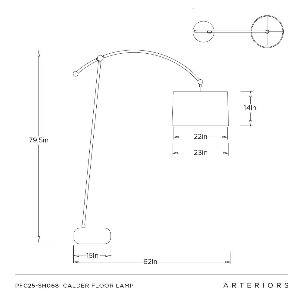 Calder Floor Lamp by Arteriors - view 11