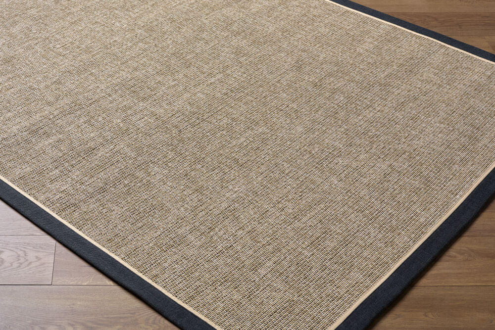 Paragon Black/Tan Machine Woven Rug PGR-2301 - corner