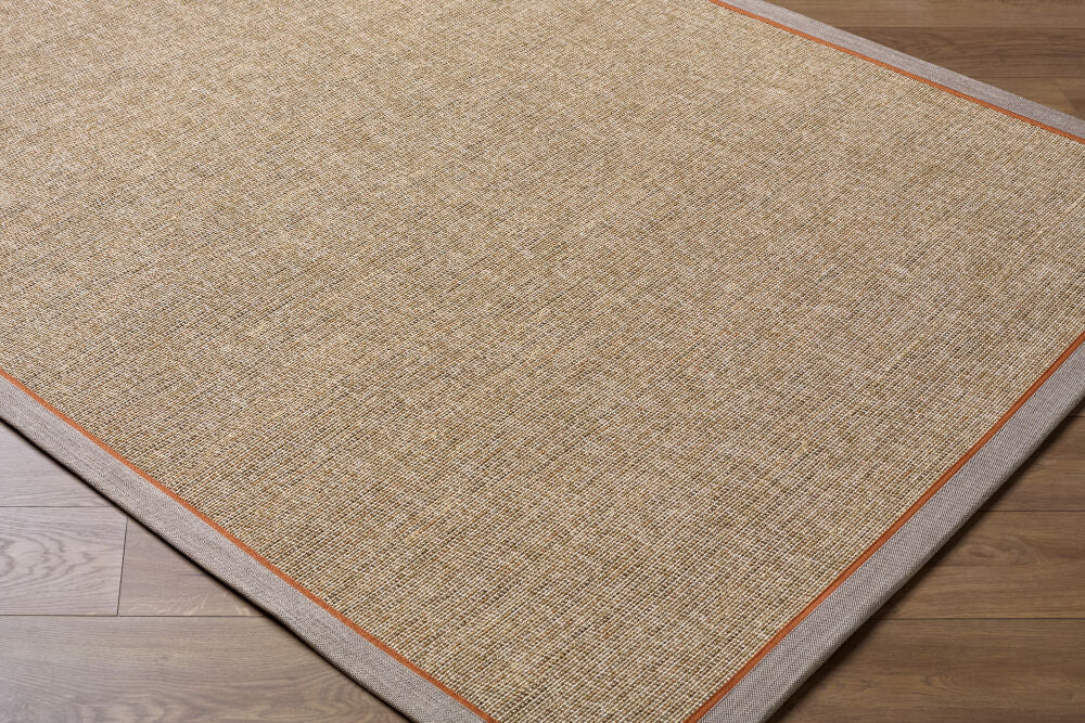 Paragon Brown/Tan Machine Woven Rug - corner