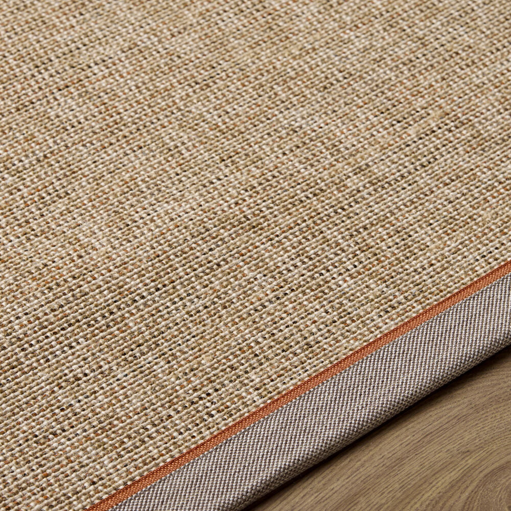 Paragon Brown/Tan Machine Woven Rug - texture