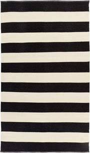 Picnic Black/Cream Handmade Rug - 2' x 3'