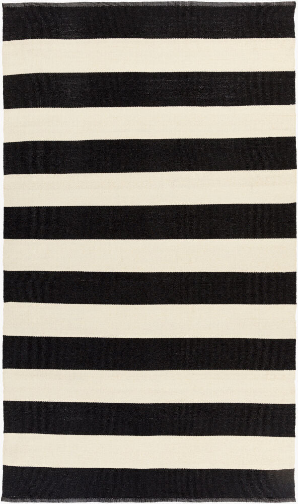 Picnic Black/Cream Handmade Rug - 2' x 3'