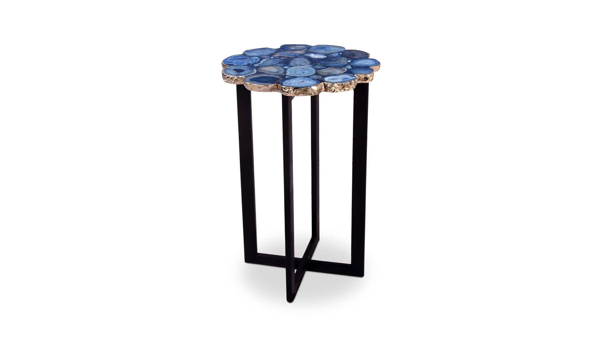 Azul Agate Accent Table Blue by Moe's Home Collection - view 7