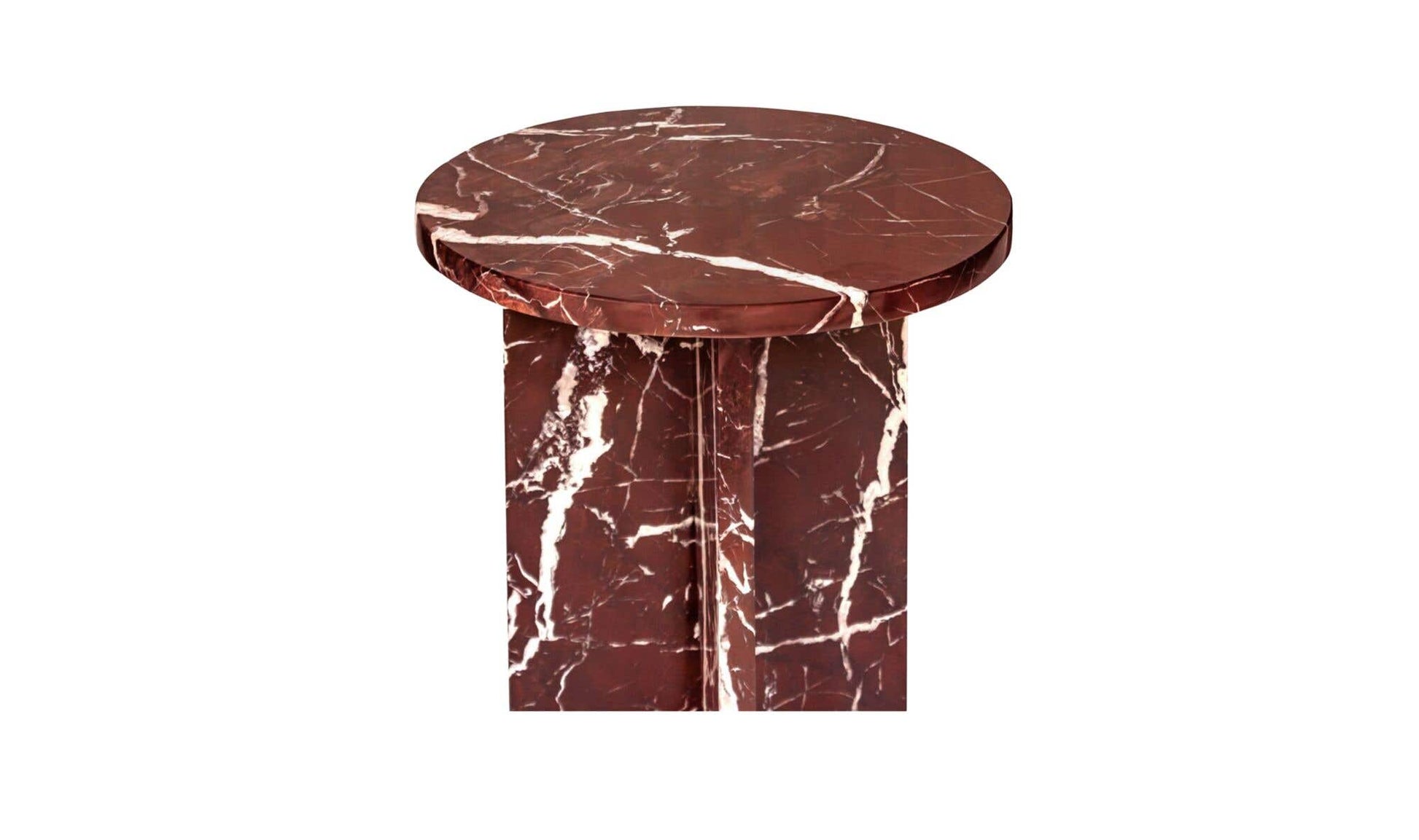 Grace Accent Table Rosso Levante Marble by Moe's Home Collection - view 13