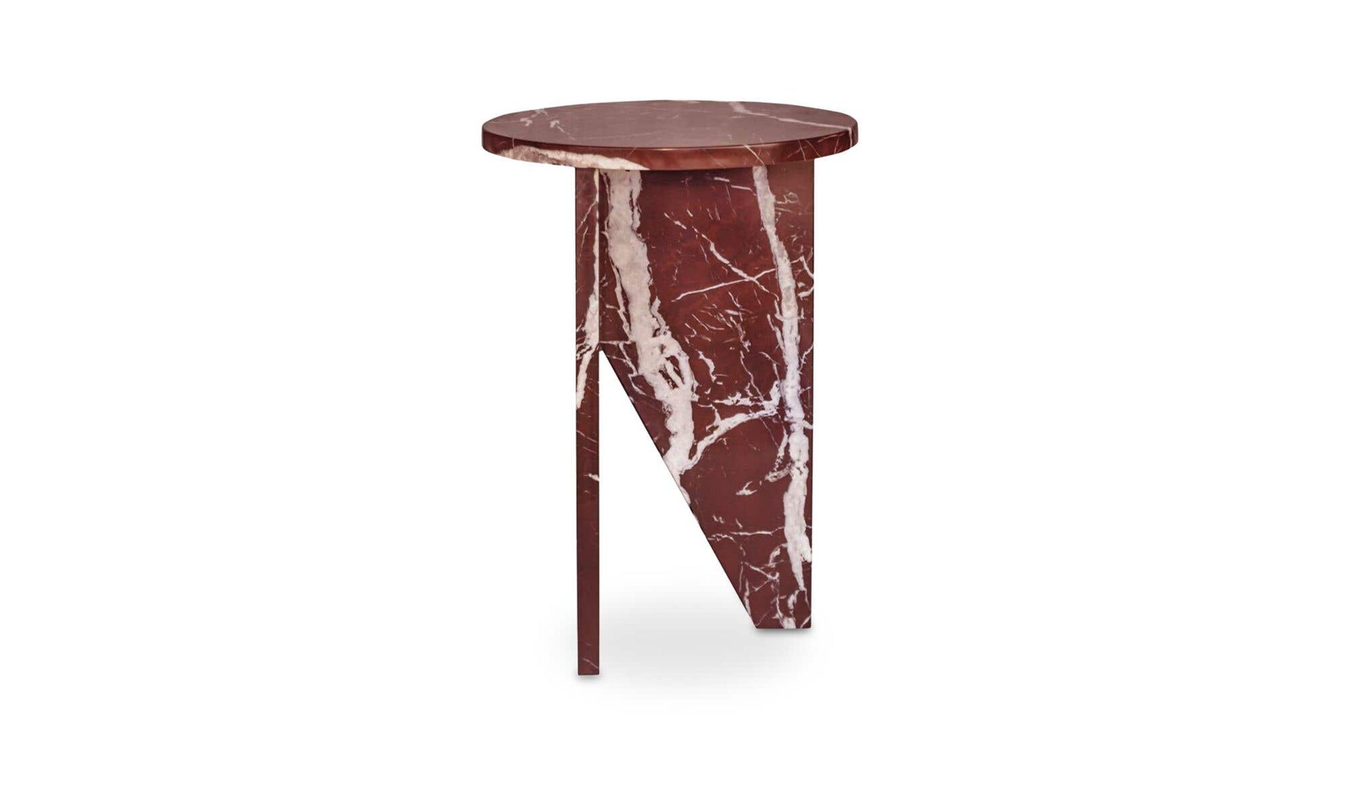 Grace Accent Table Rosso Levante Marble by Moe's Home Collection - view 10