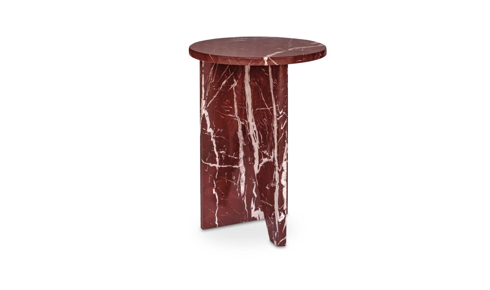 Grace Accent Table Rosso Levante Marble by Moe's Home Collection - view 12