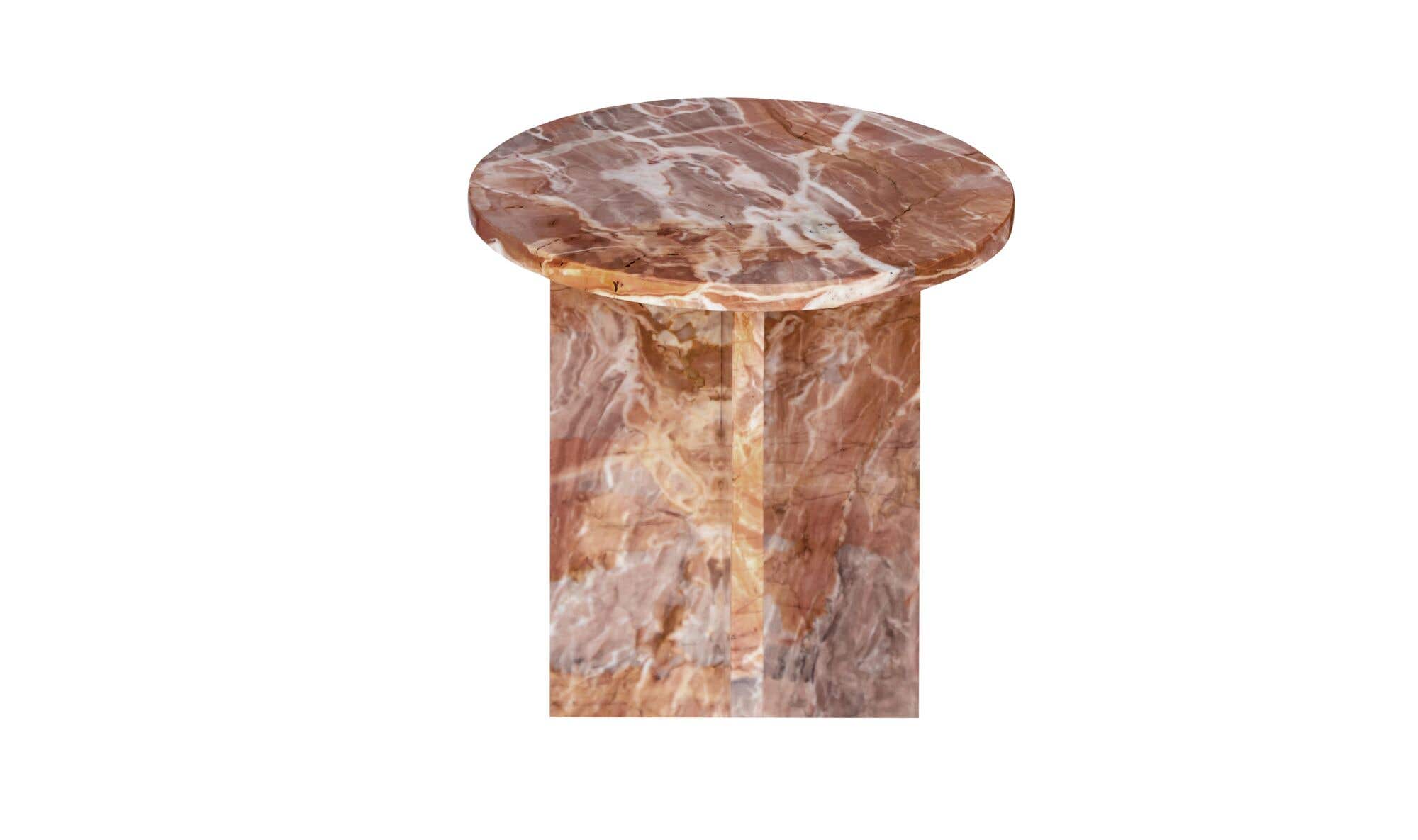 Grace Accent Table Orange Levante Marble by Moe's Home Collection - view 10