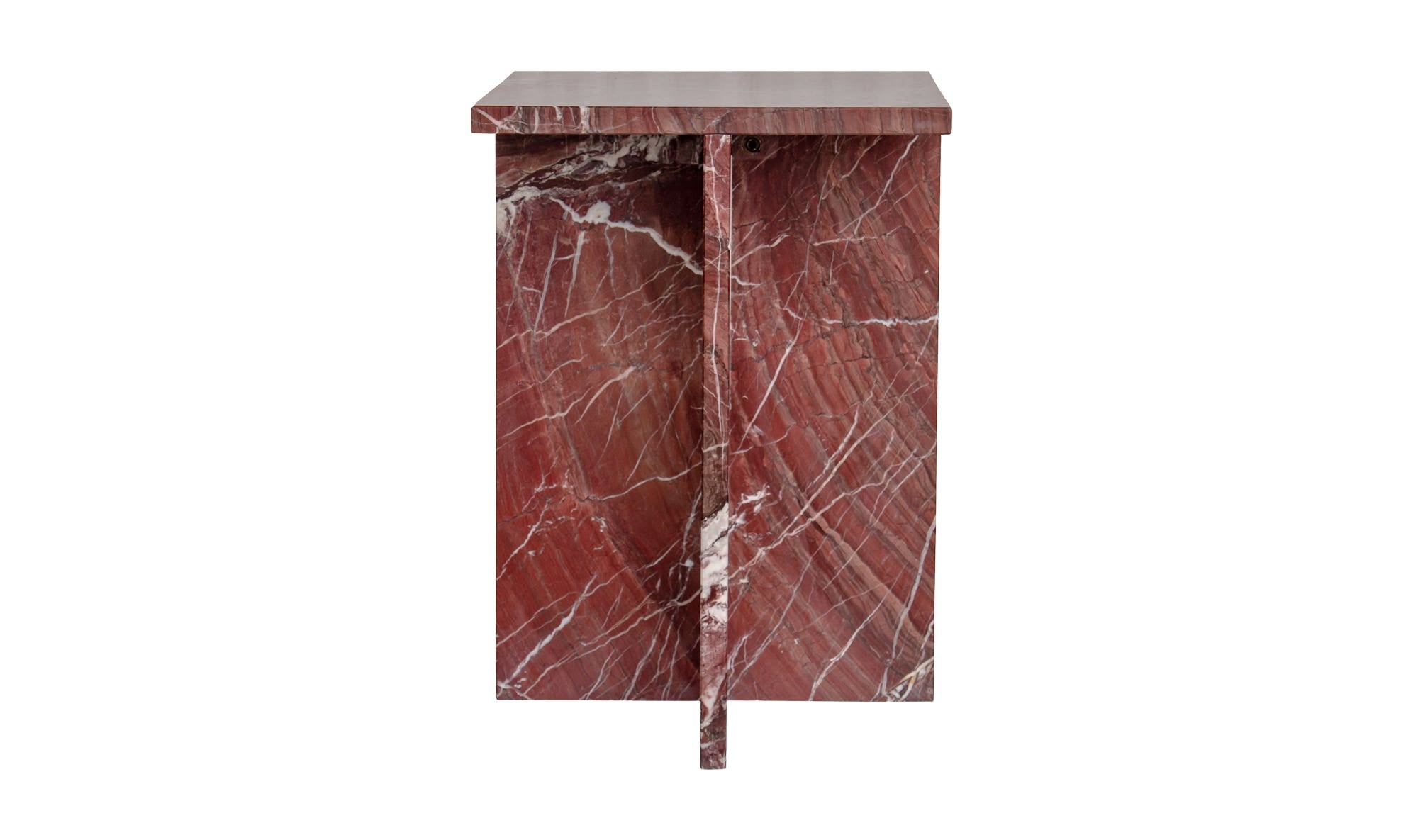 Blair Accent Table Rosso Levanto Marble by Moe's Home Collection - view 4