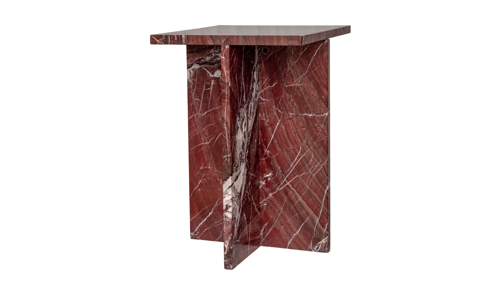 Blair Accent Table Rosso Levanto Marble by Moe's Home Collection - view 6