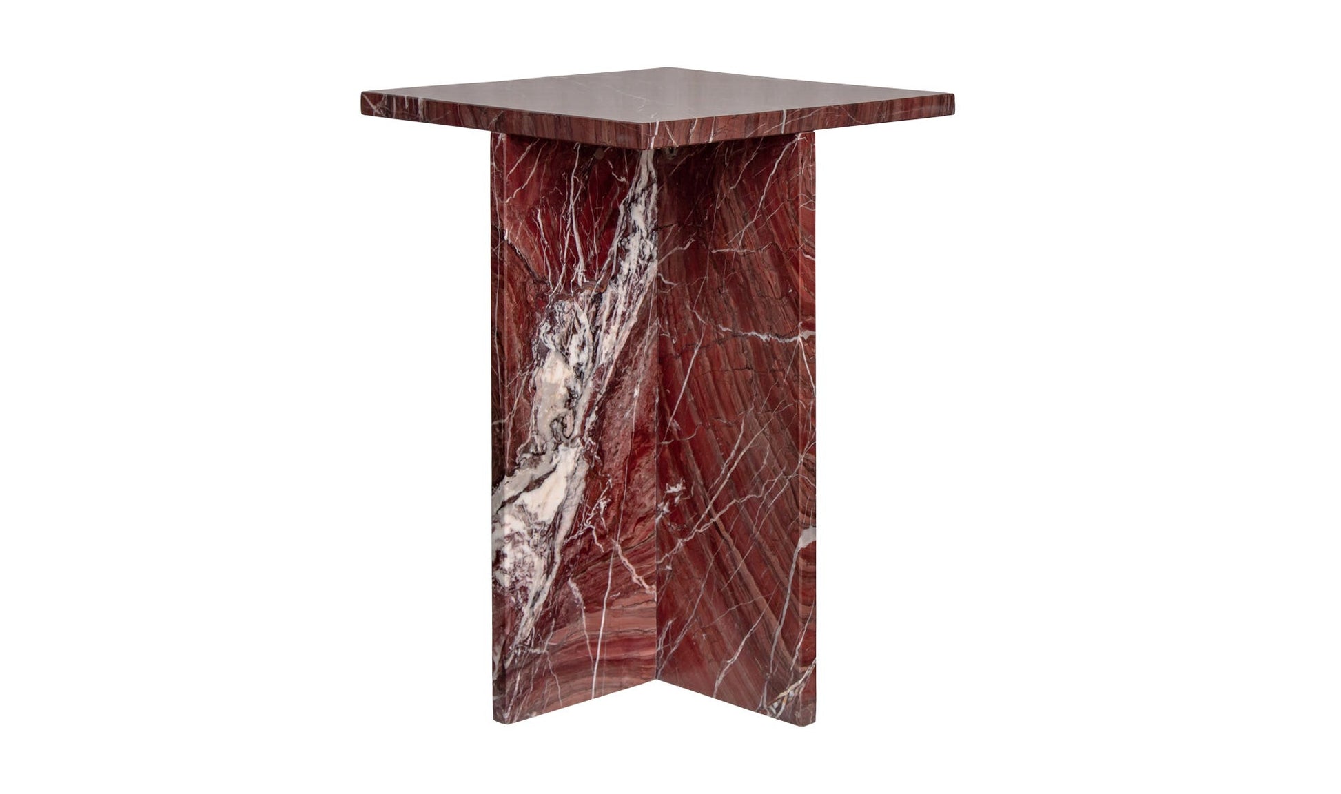 Blair Accent Table Rosso Levanto Marble by Moe's Home Collection - view 7