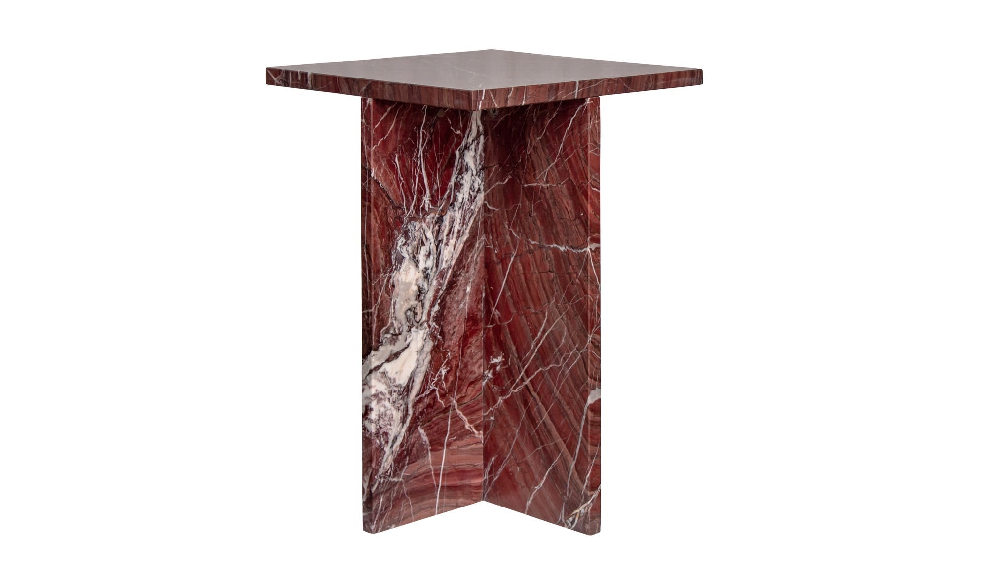 Blair Accent Table Rosso Levanto Marble by Moe's Home Collection - view 7