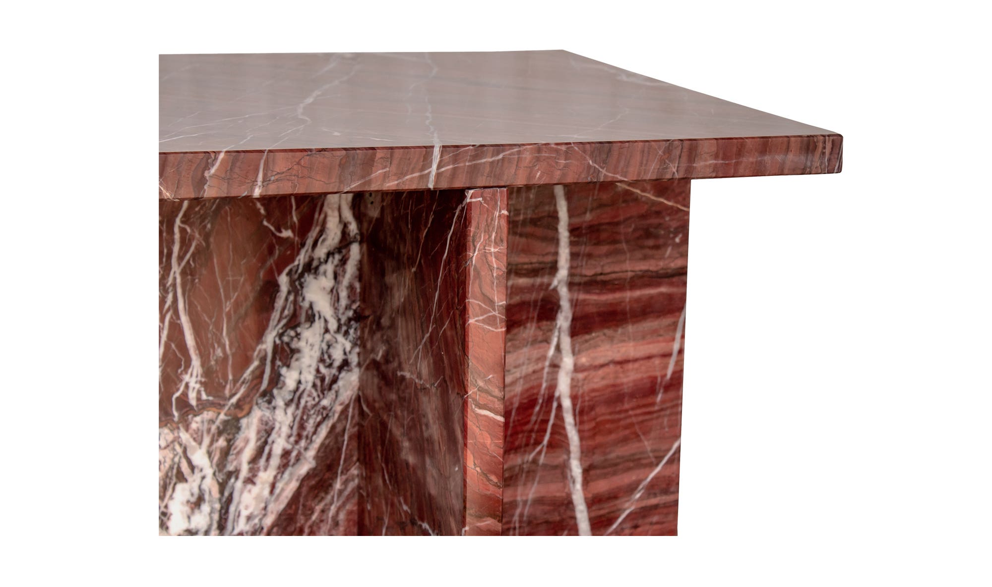 Blair Accent Table Rosso Levanto Marble by Moe's Home Collection - view 9